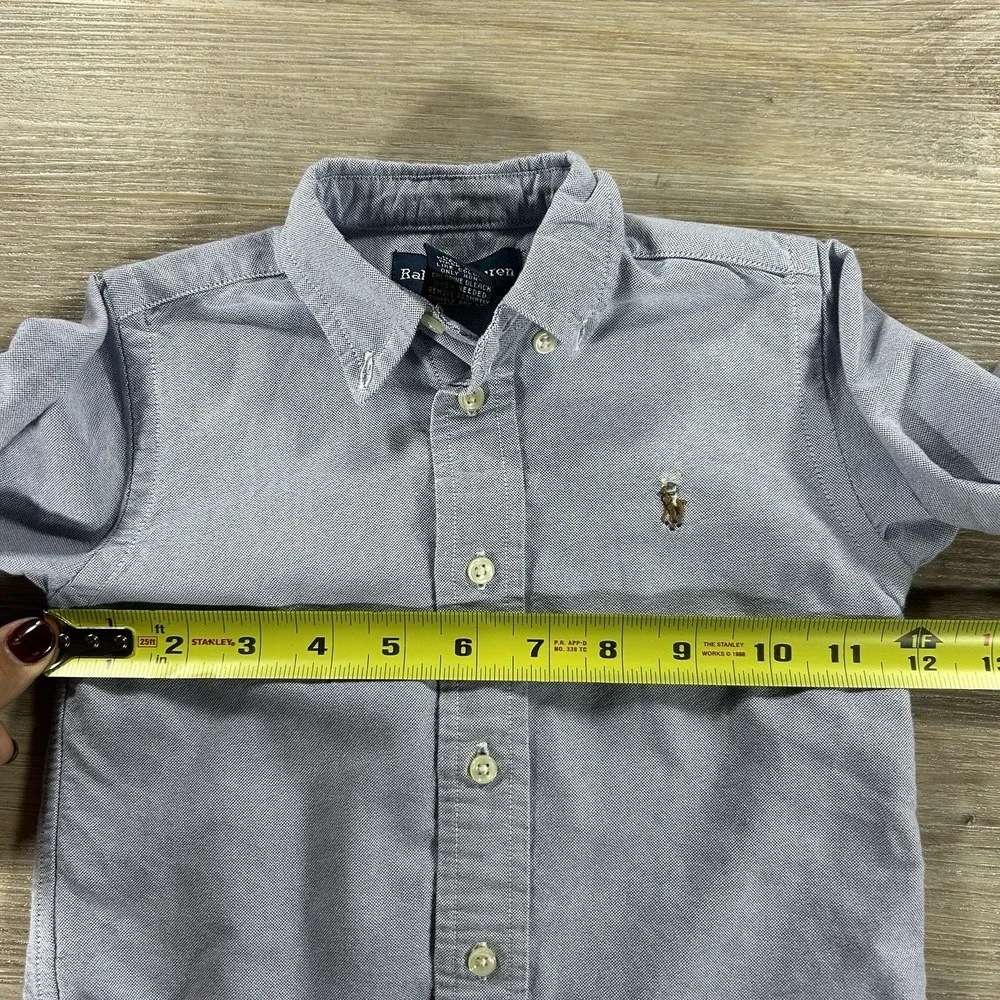 Ralph Lauren 18M Lot Of‎ 2 Oxford And Plaid Button Down Classic Preppy